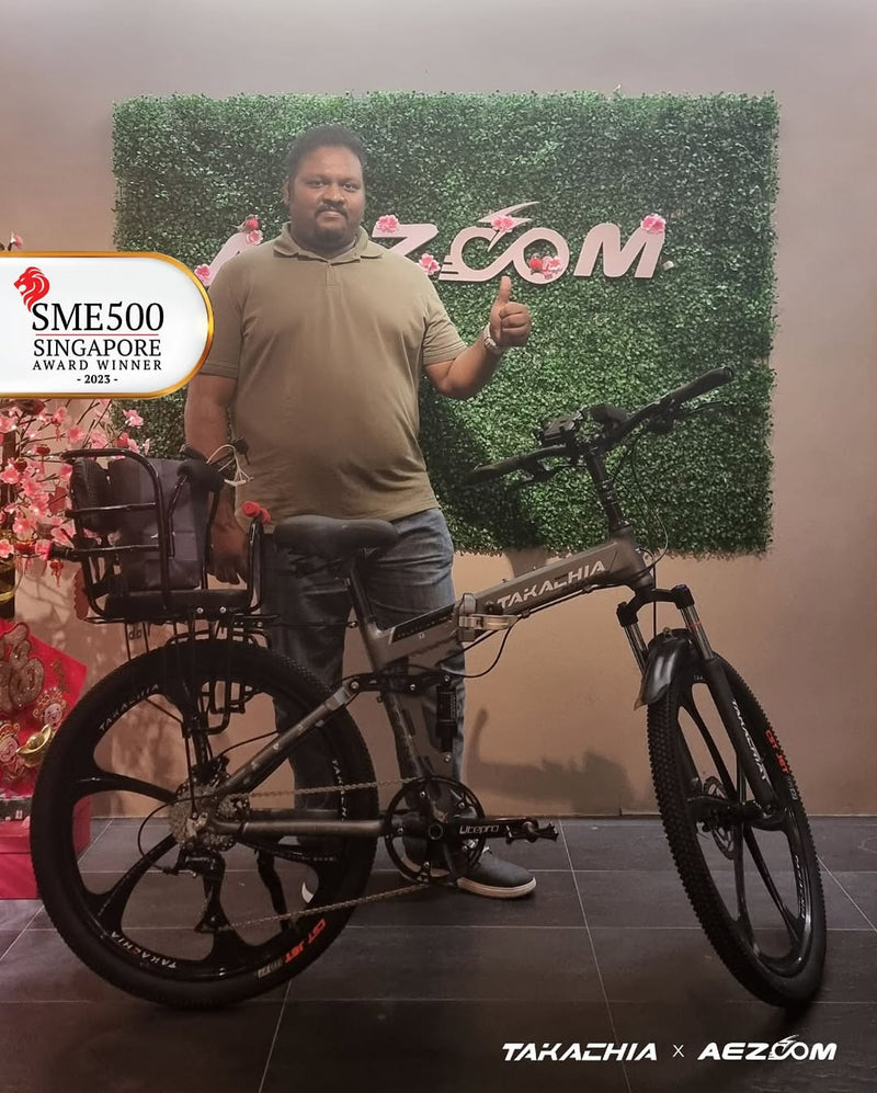We’re so happy to see Mr. Prakash enjoying his new ride! 🚴🏾♂️