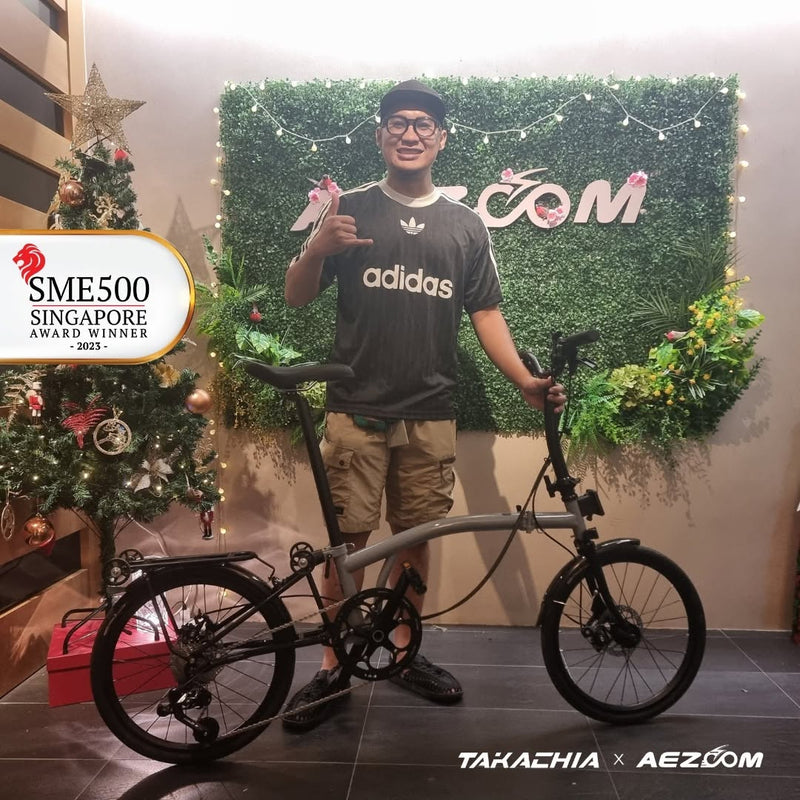 We felt so proud seeing Mr. Shafiq enjoying the Begasso BGS920 20” in sleek grey! 🚲