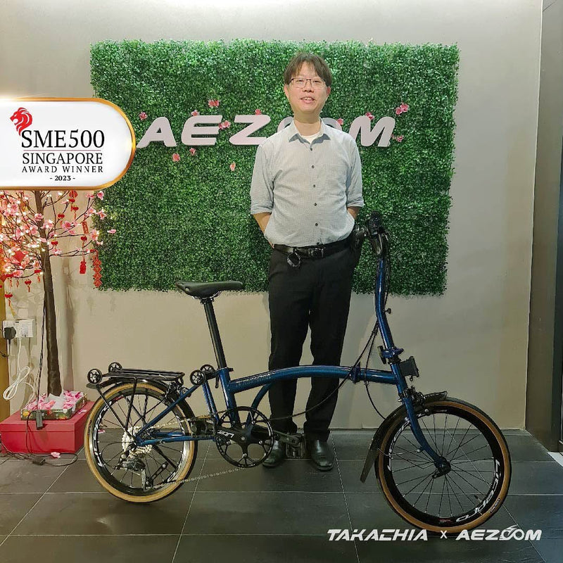Beat the MRT rush - opt for TAKACHIA trifold bike! 🚴🏻♂️
