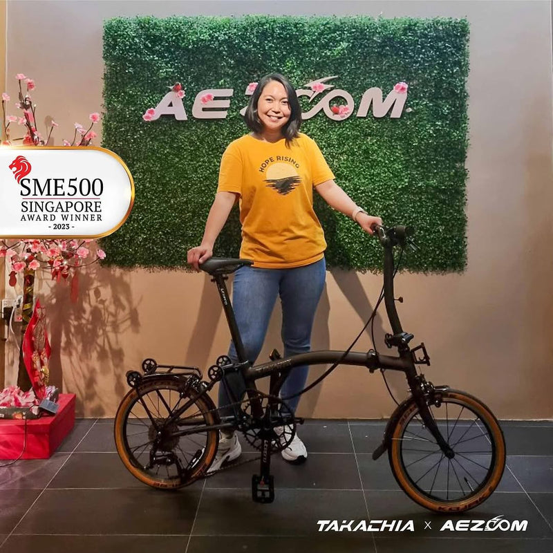 Looking for a bicycle that matches your active and adventurous spirit?☀️ Look no further—Ms Larni has discovered her perfect ride with the TAKACHIA® TIIME Series Aluminium Version A16!