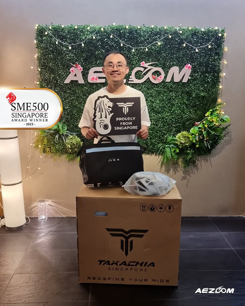 🎉 Congrats to Mr. Melvin Lee on winning the TAKACHIA TIIME SERIES A20 TRIFOLD BIKE!