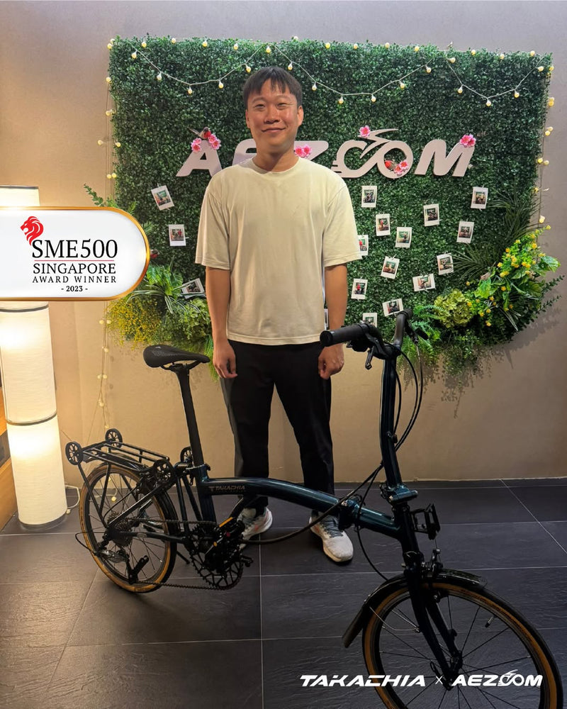 Meet Agus from Indonesia and his new Takachia Tiime Series A20 Aluminum Trifold Bike