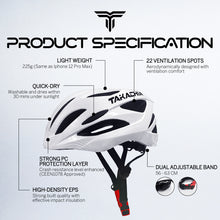 Load image into Gallery viewer, TAKACHIA® TX-TAILIGHT LIGHTWEIGHT CYCLING HELMET
